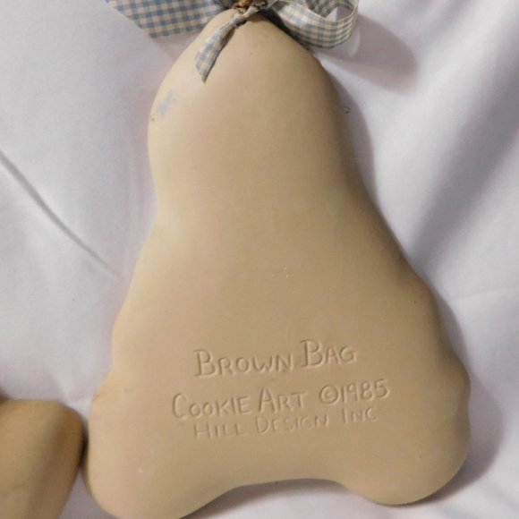 Vintage Raggedy Ann & Andy Brown Bag Cookie Art Hill Design Ceramic Molds 1980's - Picture 5 of 6
